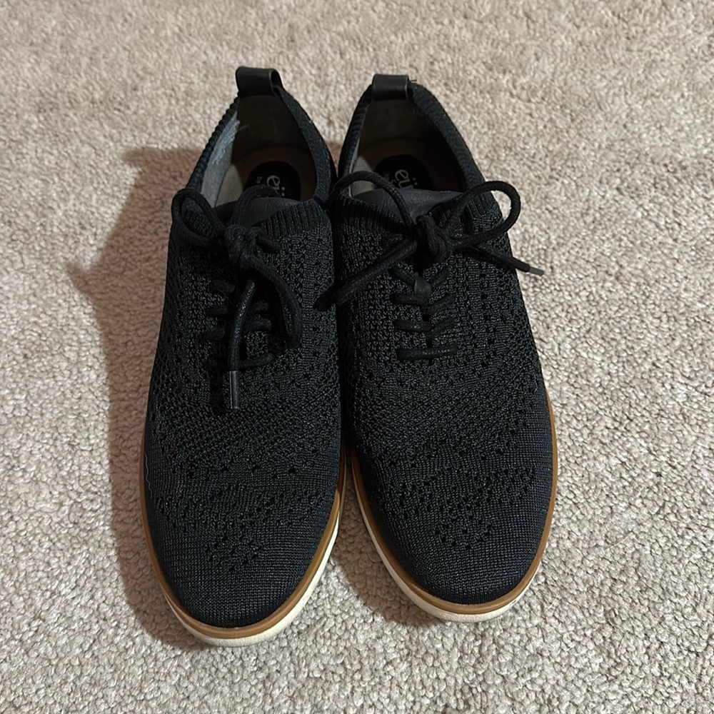 Eurosoft stretch fabric lace up wingtip loafers 7